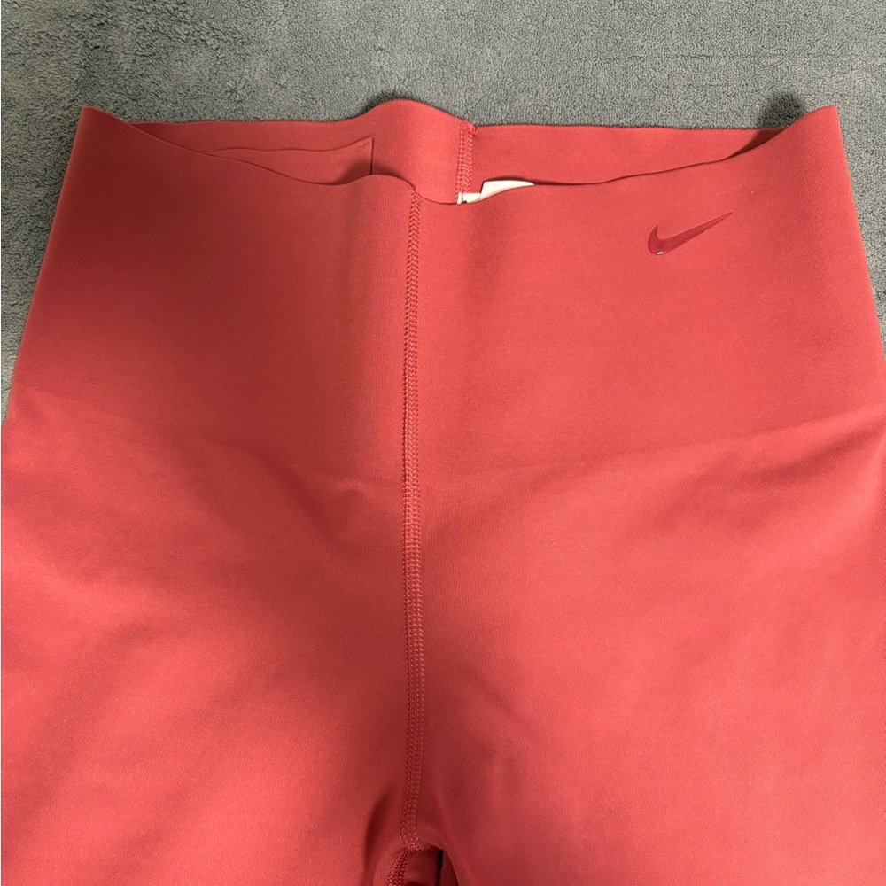 Nike Red High-Waisted Leggings